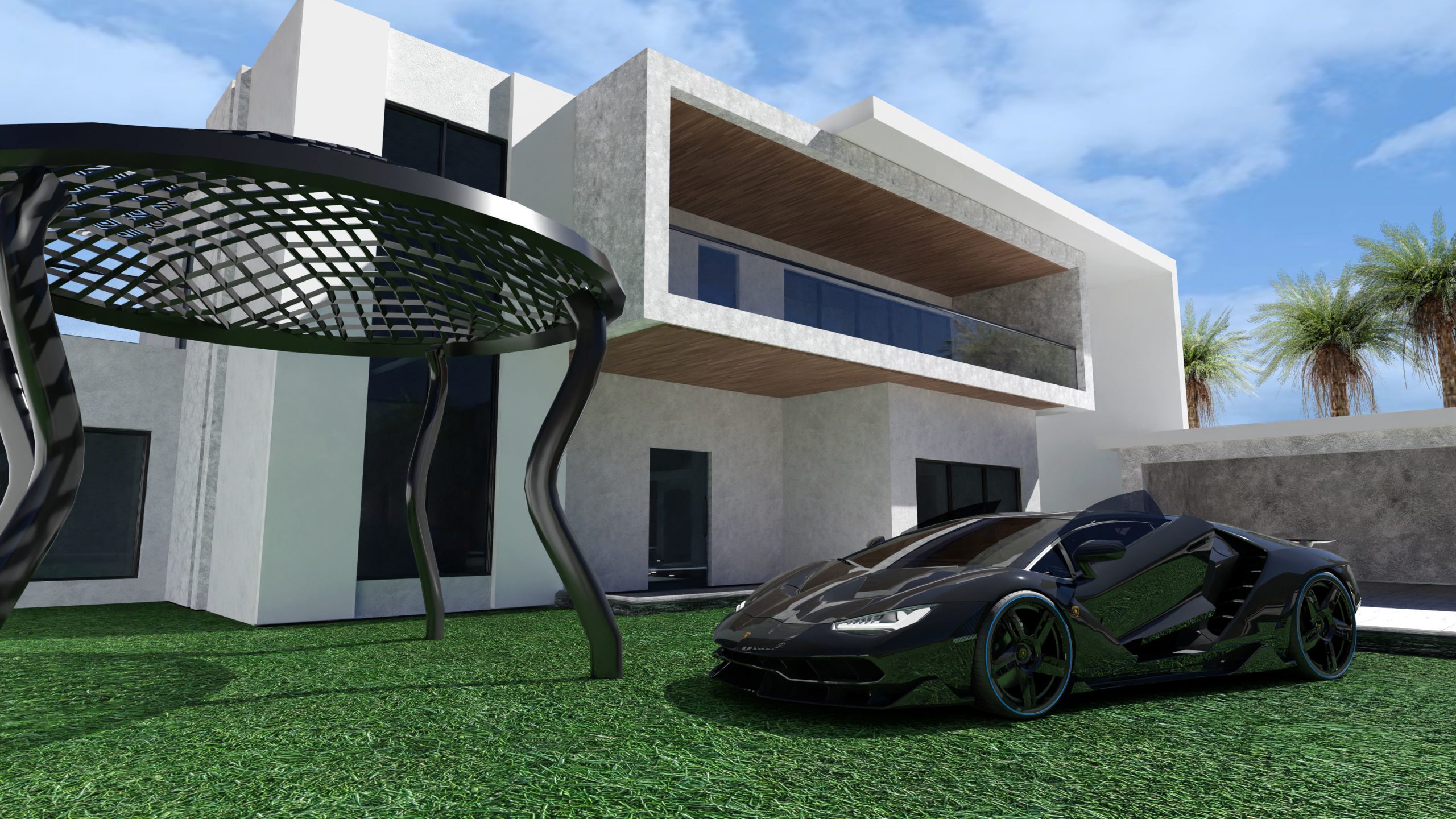 3D Renders and Models: Transforming Spaces Digitally 1 modren luxury house 3d model 89ef43512c scaled